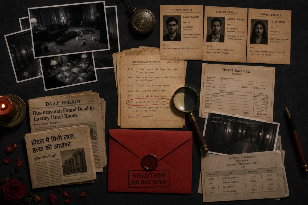 What Comes Inside a Murder Mystery Game Kit